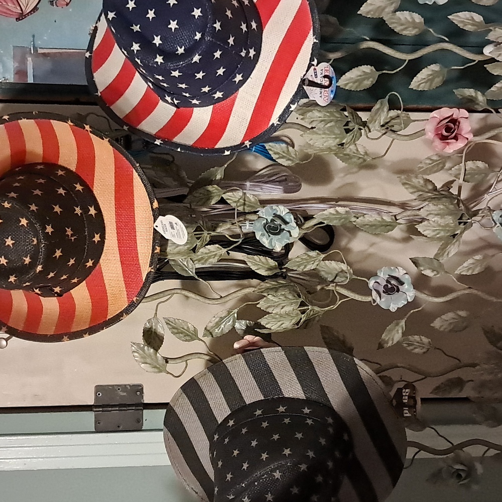 Includes All 3 Hats. Star Striped Unisex Black/Grey Red/White Blue Tan/Red/Blue